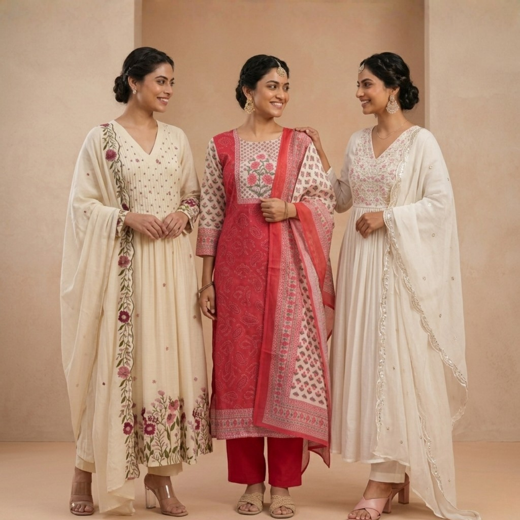 Kurta Sets with Dupatta (KS-4)